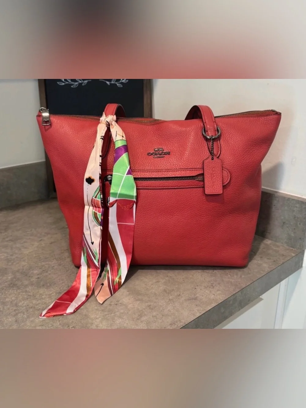 Coach Taylor Tote in Peony! GUC!! Comes with Dust Bag!!